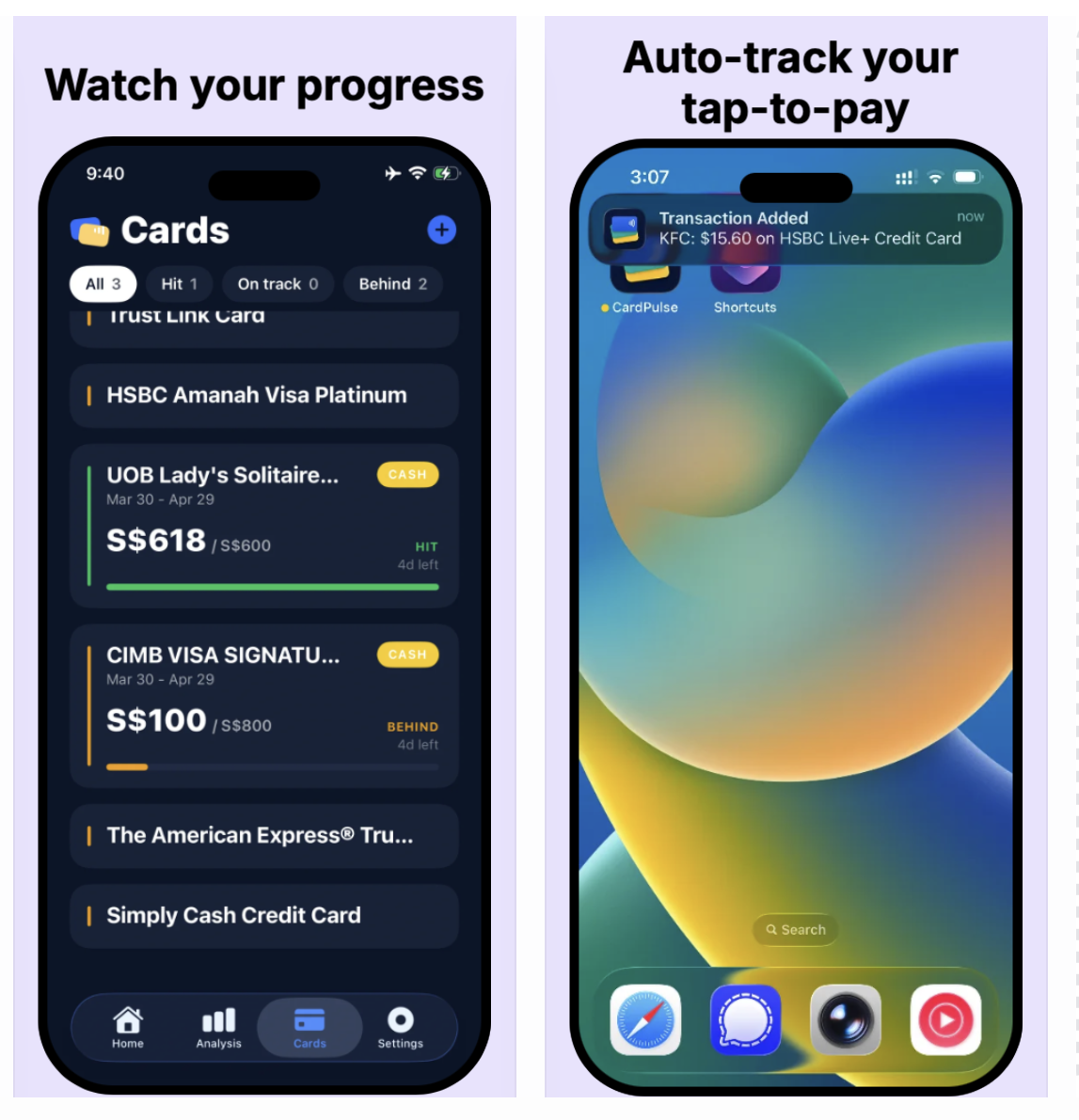 CardPulse screenshot 2