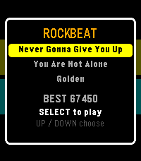 Rockbeat song selection